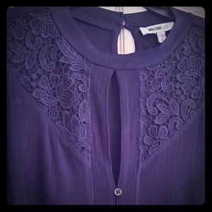 Choker / Peek-a-boo Long-sleeved Top